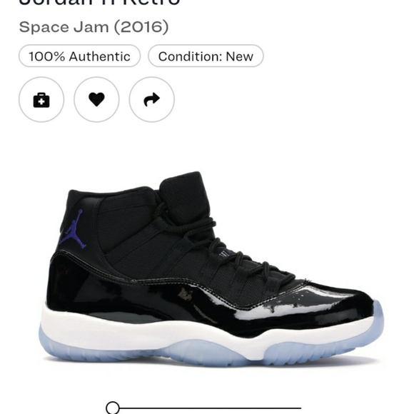 Space Jam 11's Jordan's, Black & Concord SZ 10 - Picture 8 of 8